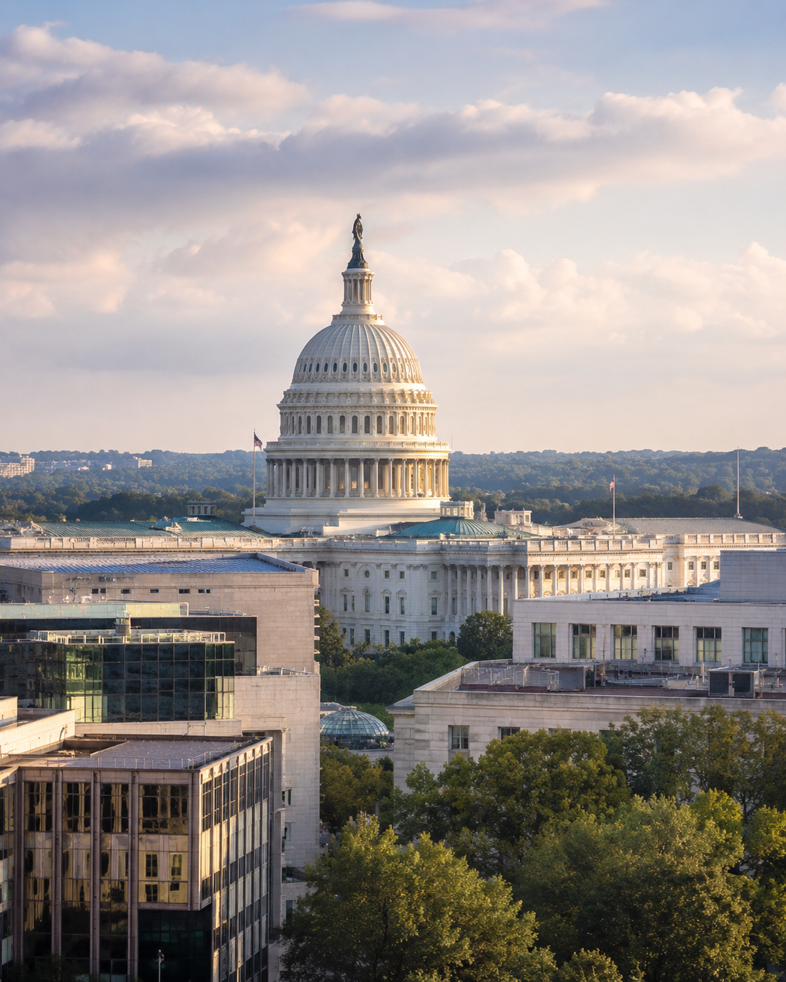 The United States Capitol dome in Washington, DC